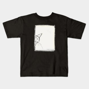 le chat me regard Kids T-Shirt